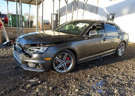 2018 Audi S4 3.0T Premium Plus из США, поврежденный, VIN WAUB4AF45JA001991